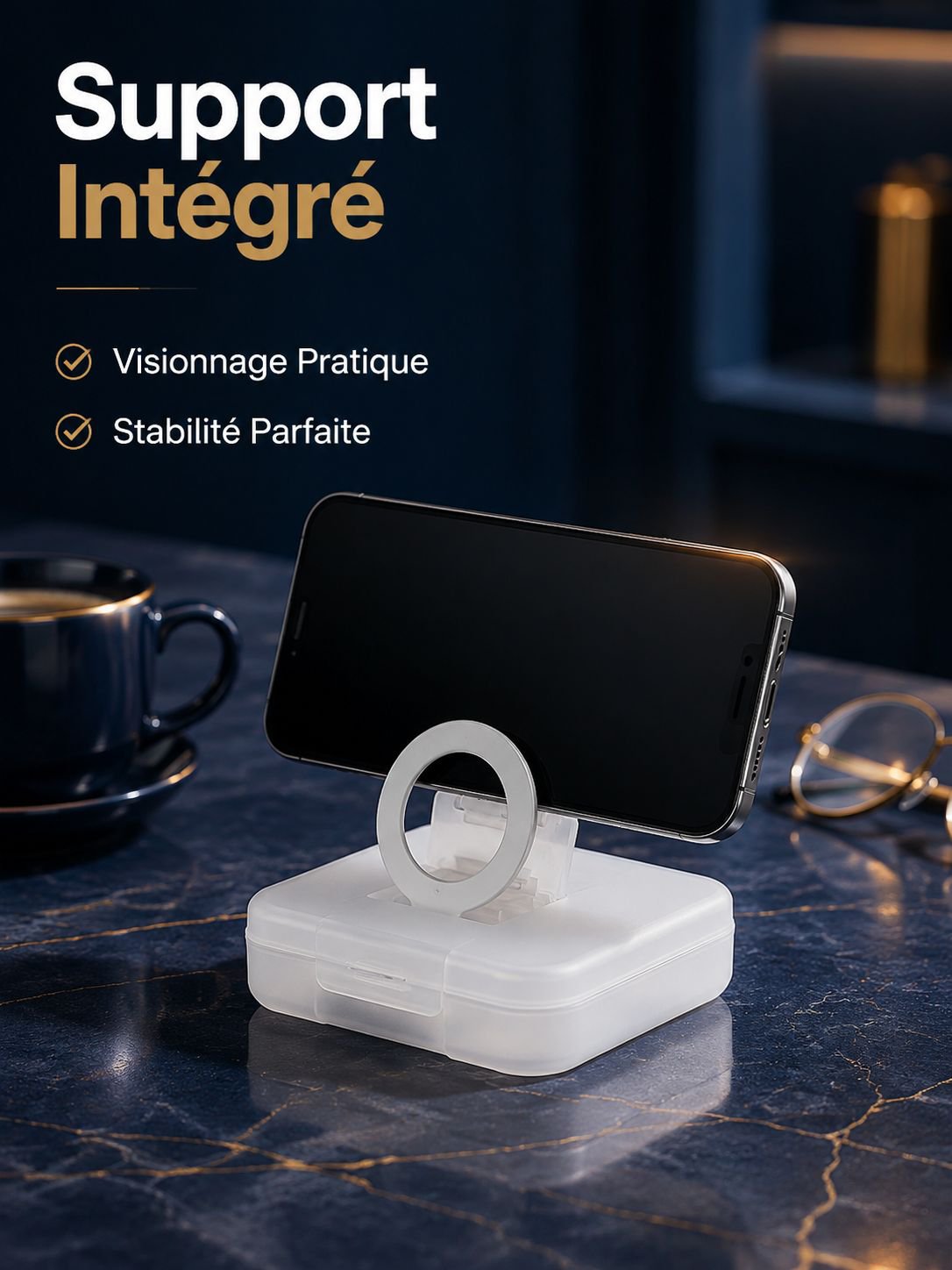 Boîte de rangement portable pour câbles de données