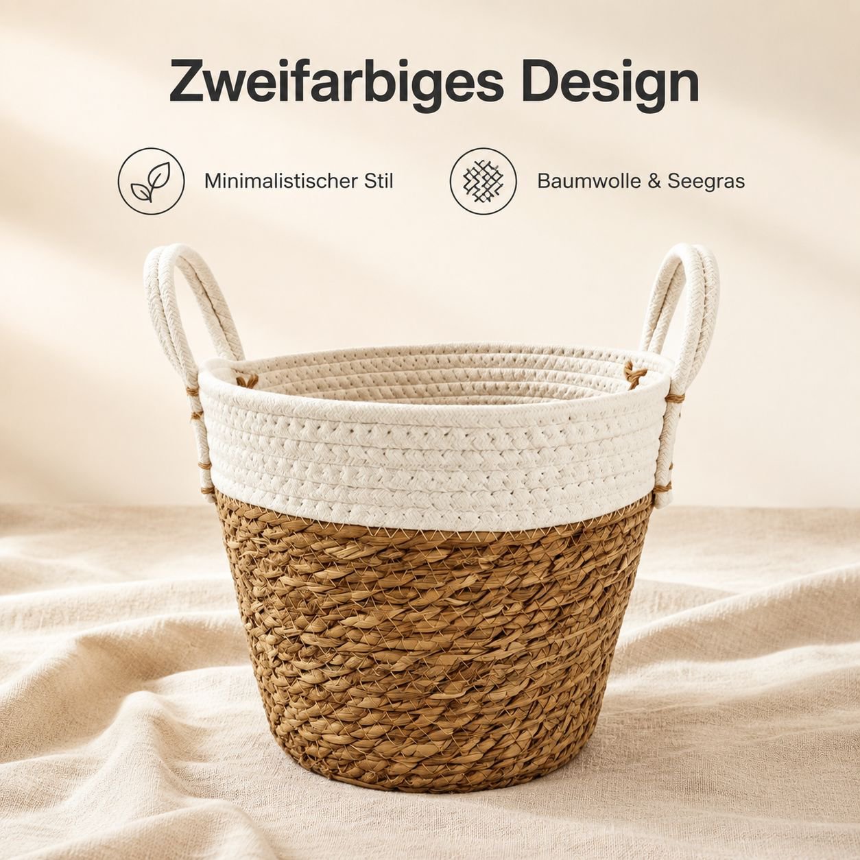 Handgeflochtener Aufbewahrungskorb