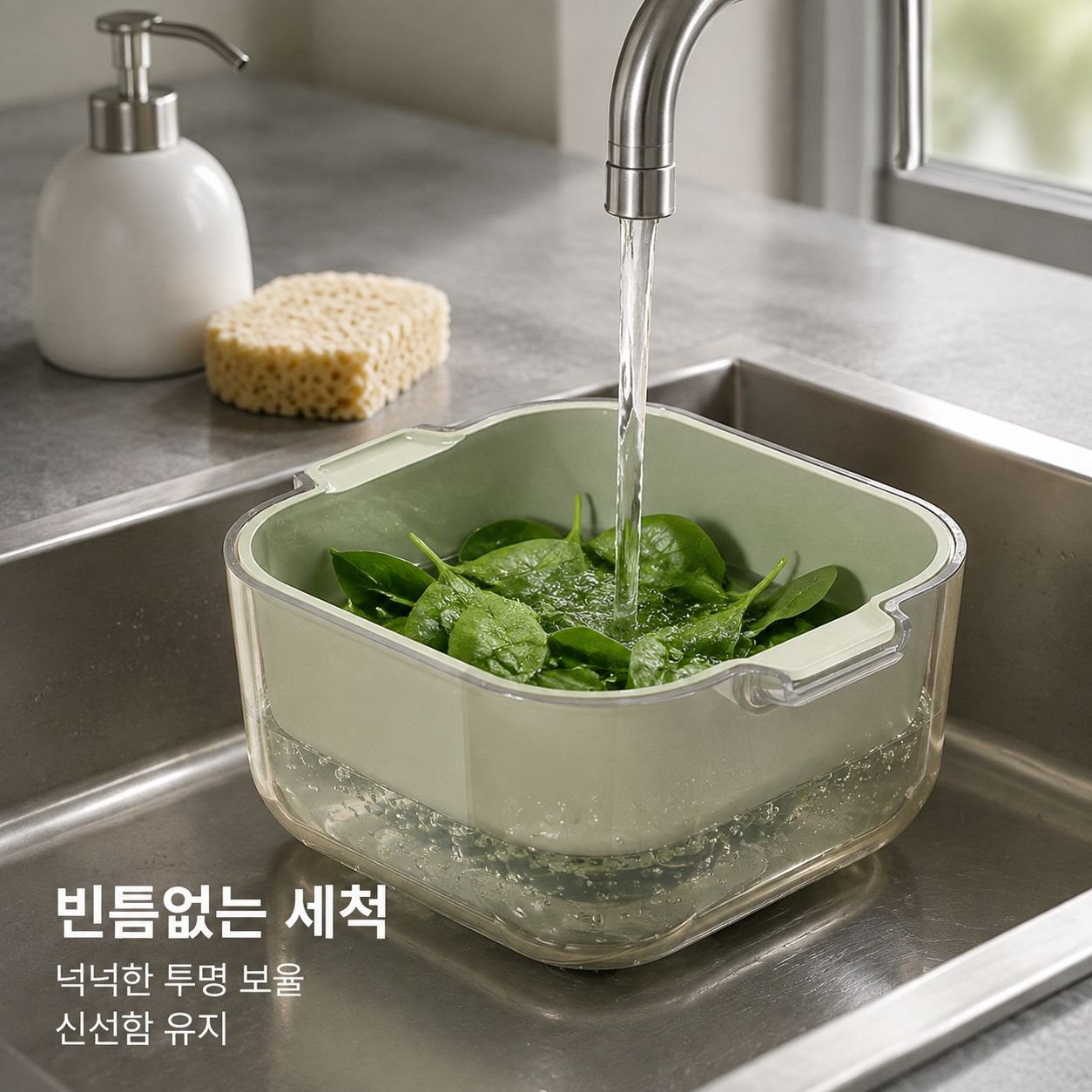 가정용 물빠짐 바구니 야채세척 바구니