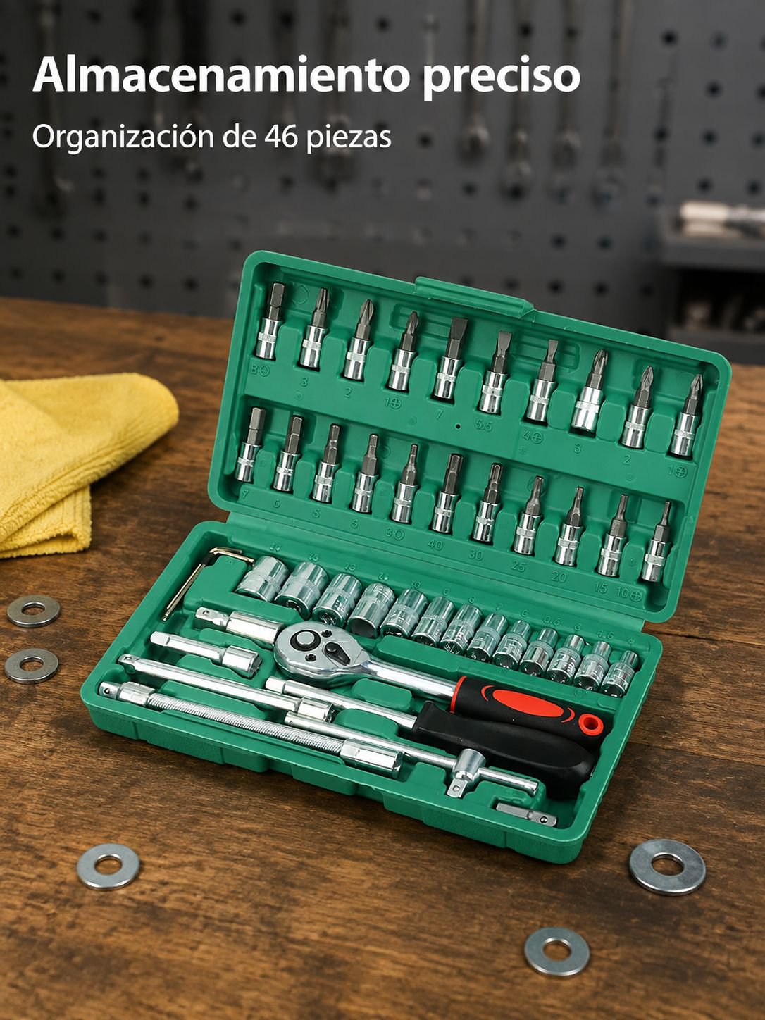 Juego de herramientas de 46 piezas completo para automóviles
