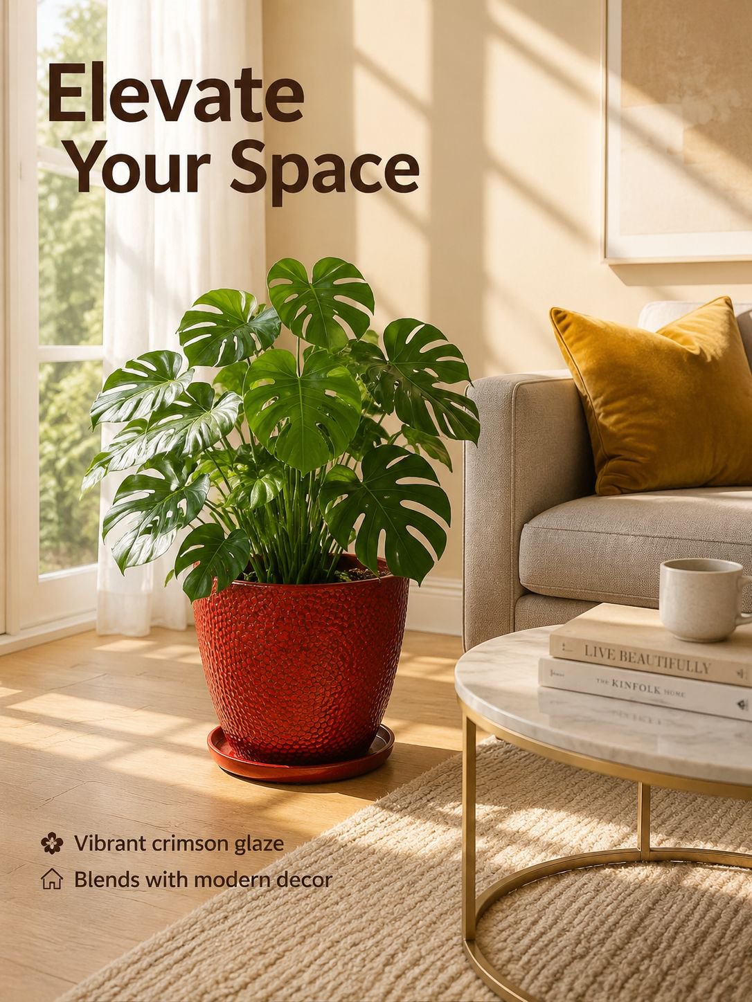 Garden Large Ceramic Flower Pot
