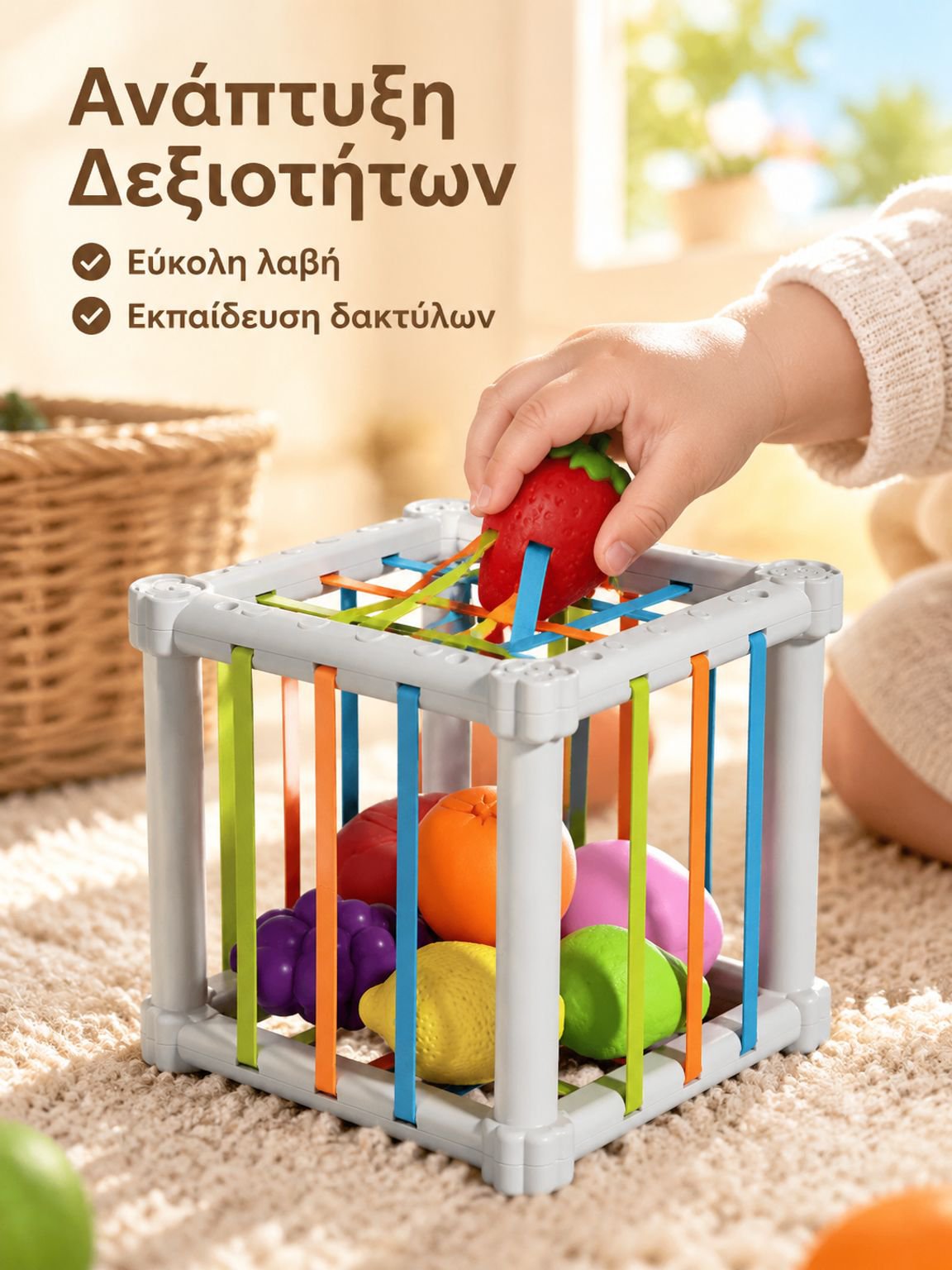 Φρουτένιο Ουράνιο Τόξο Παιχνίδι Παζλ