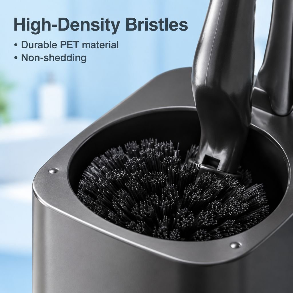 Swan 2-in-1 Wall-Mounted Toilet Brush Household Bathroom Cleaning Brush