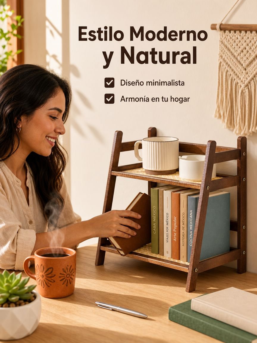 Estante de escritorio en forma de escalera de varios niveles