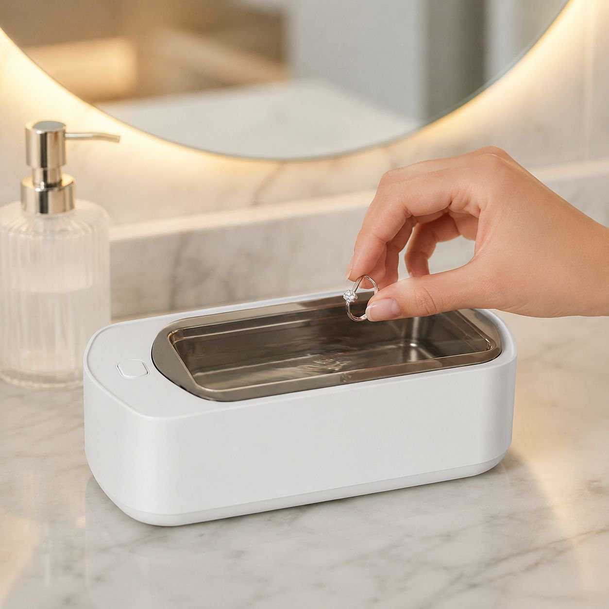 Multifunctional Ultrasonic Cleaner for Home Eyeglasses, Contact Lenses, and Jewelry