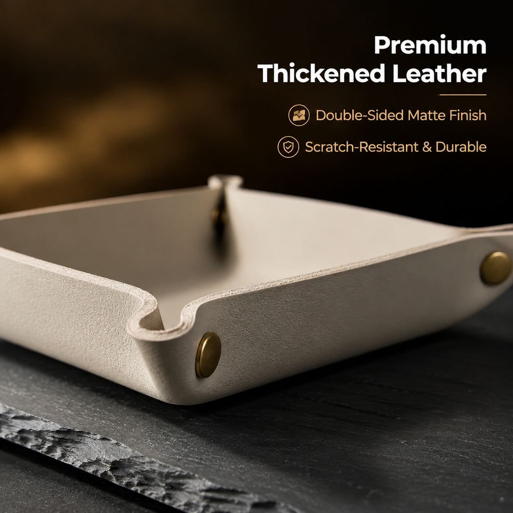 Square PU Leather Storage Box