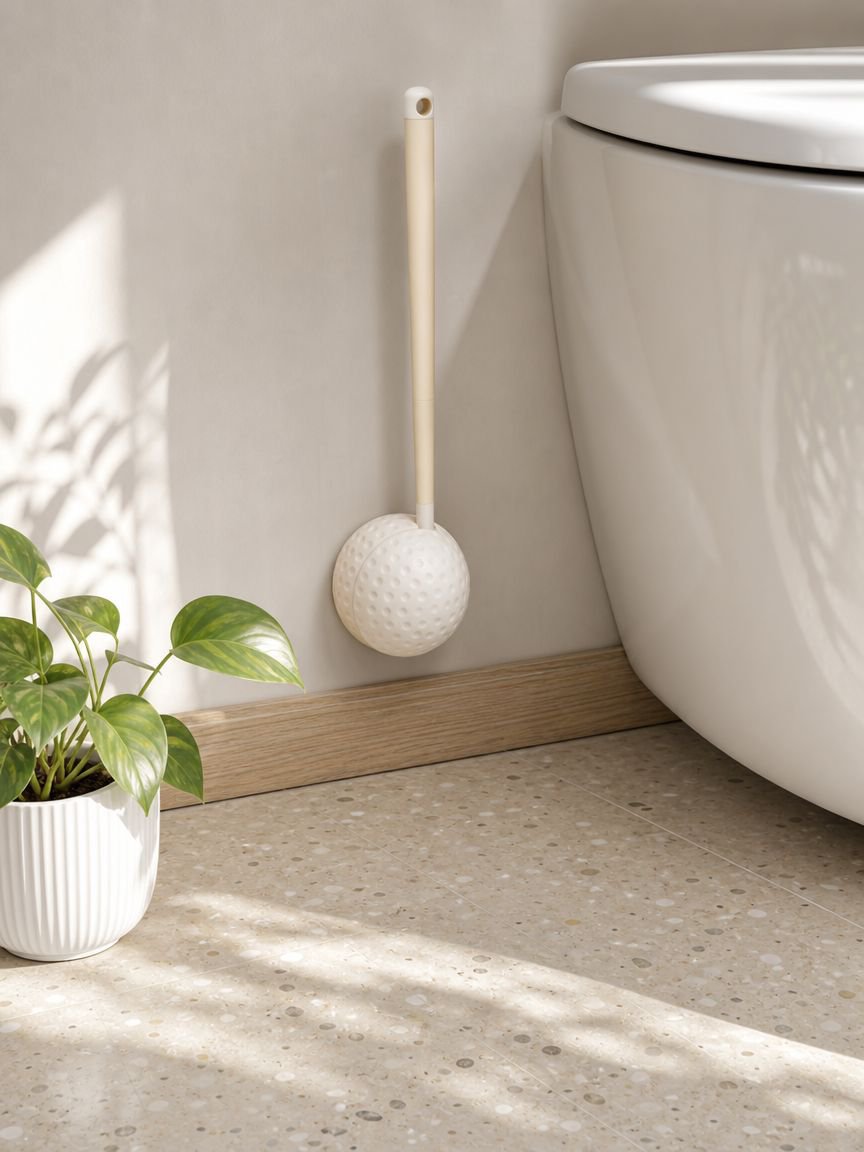 Easy-to-clean design of the Golf Double-Sided Toilet Brush