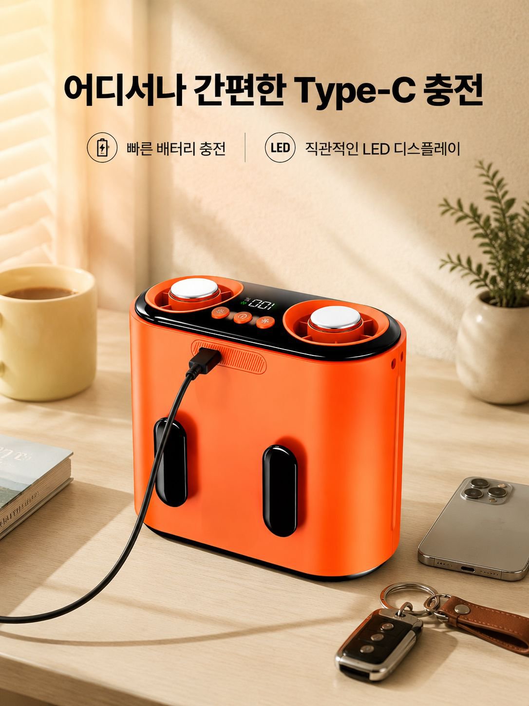 스포츠 및 레저용 시원한 선풍기