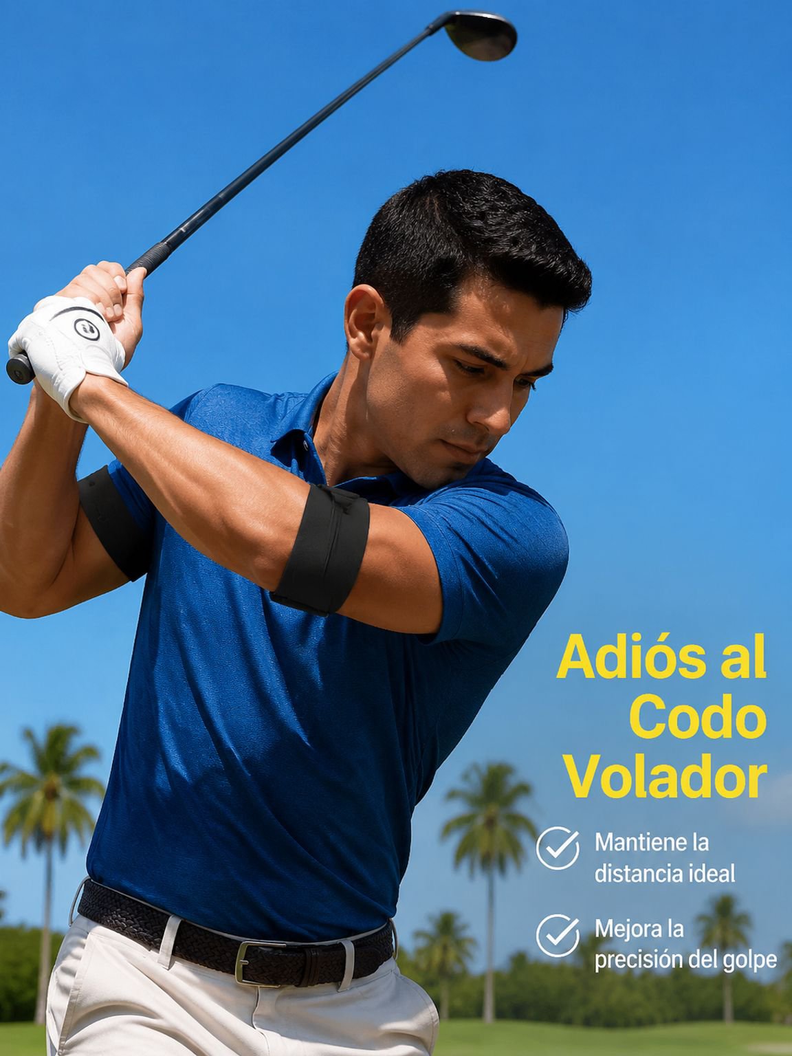 Corrector de postura para el swing de golf