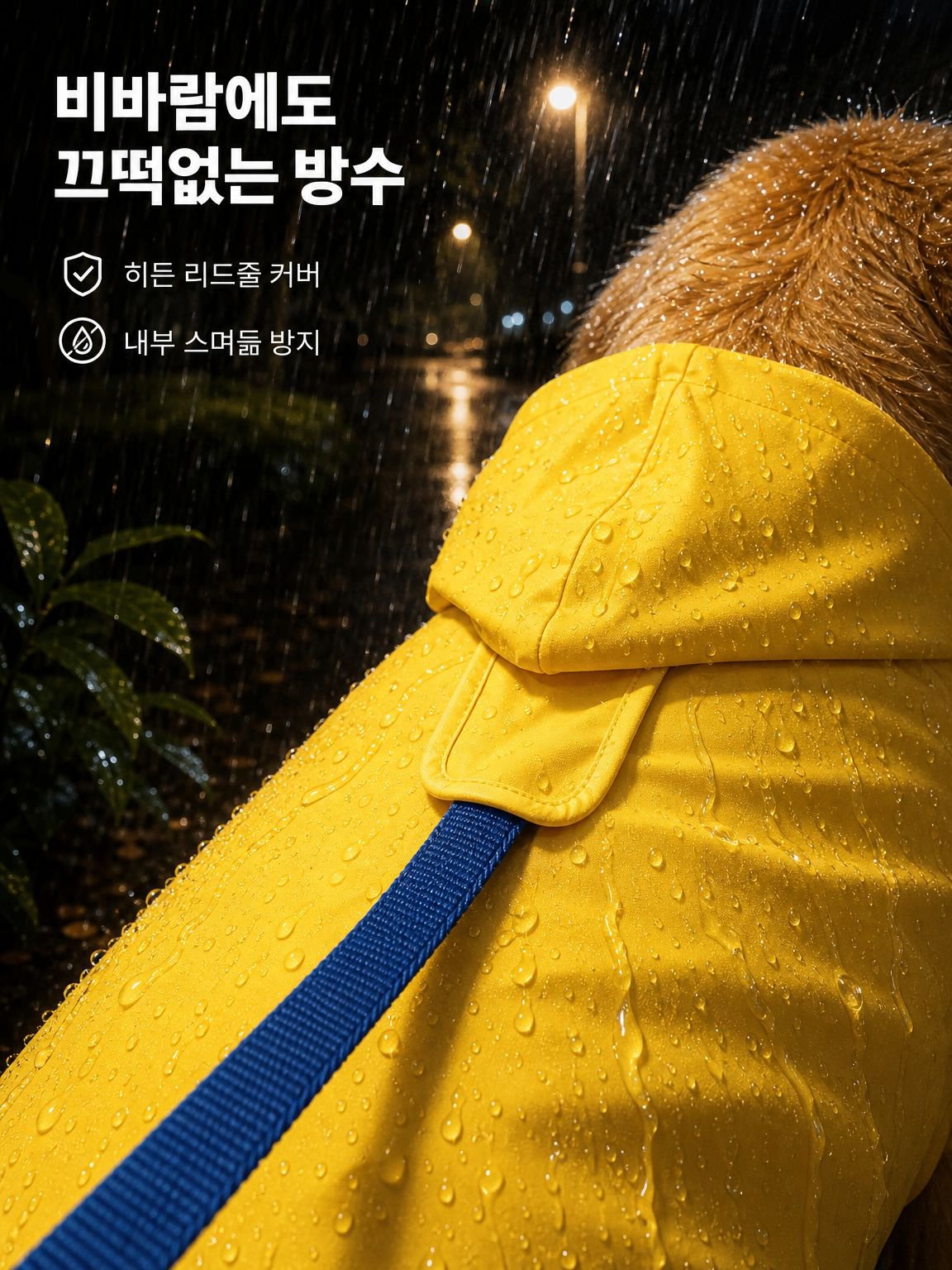 대형견 배보호우비 애완동물 복장