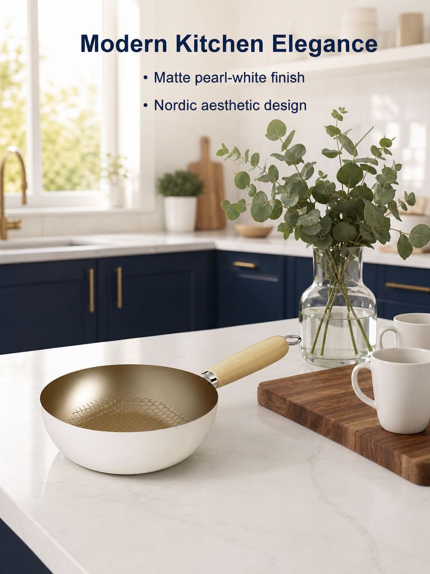 White Ceramic Non-Stick Skillet