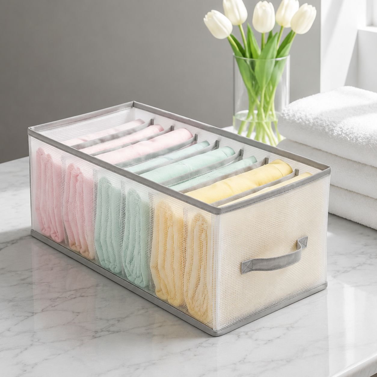 Washable Eight-Section Drawer Organiser