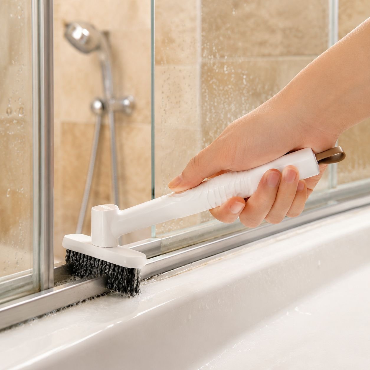 Long Handle Gap Cleaning Brush for Bathroom Kitchen Tile Sink Dead Corners