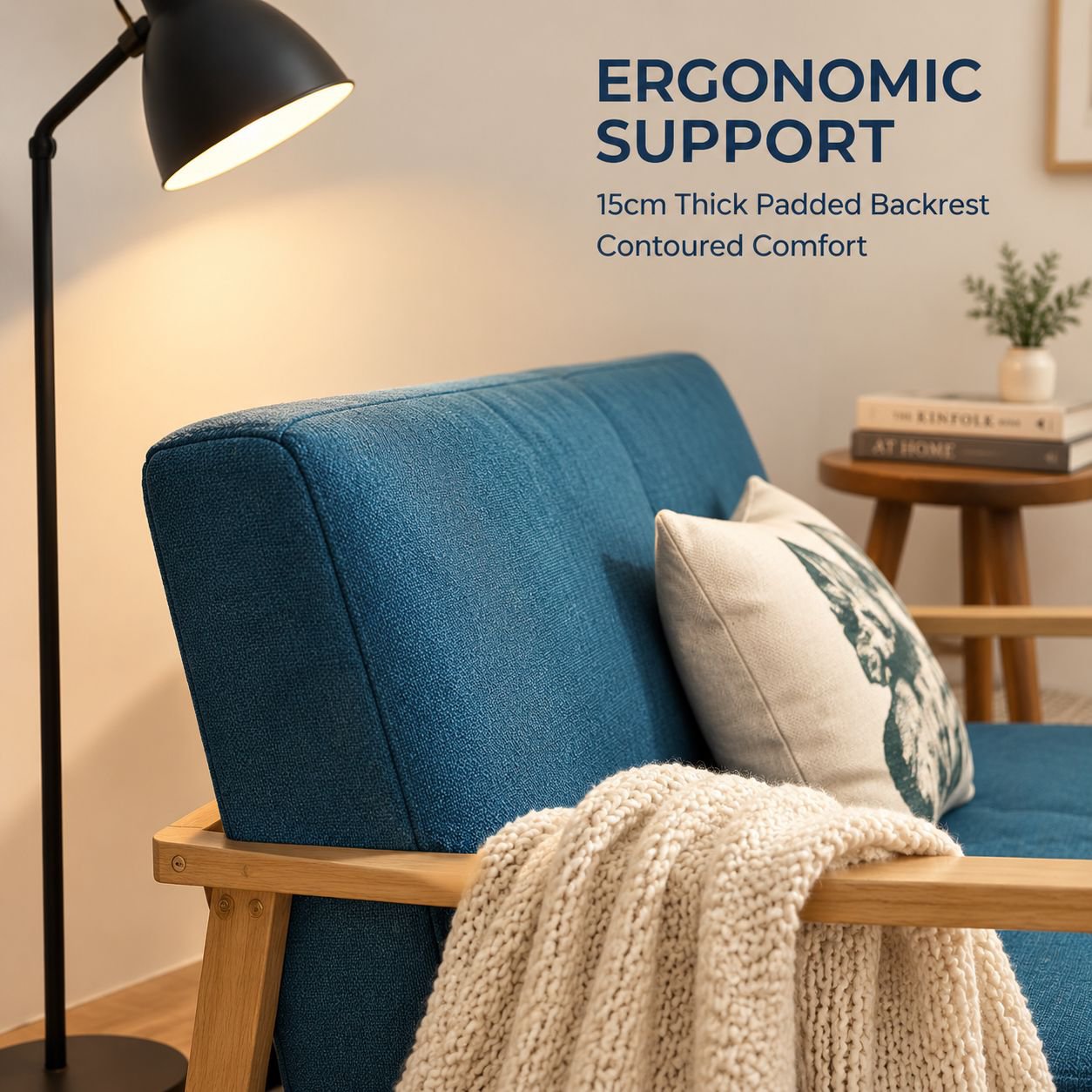 Modern Minimalist Fabric Armchair