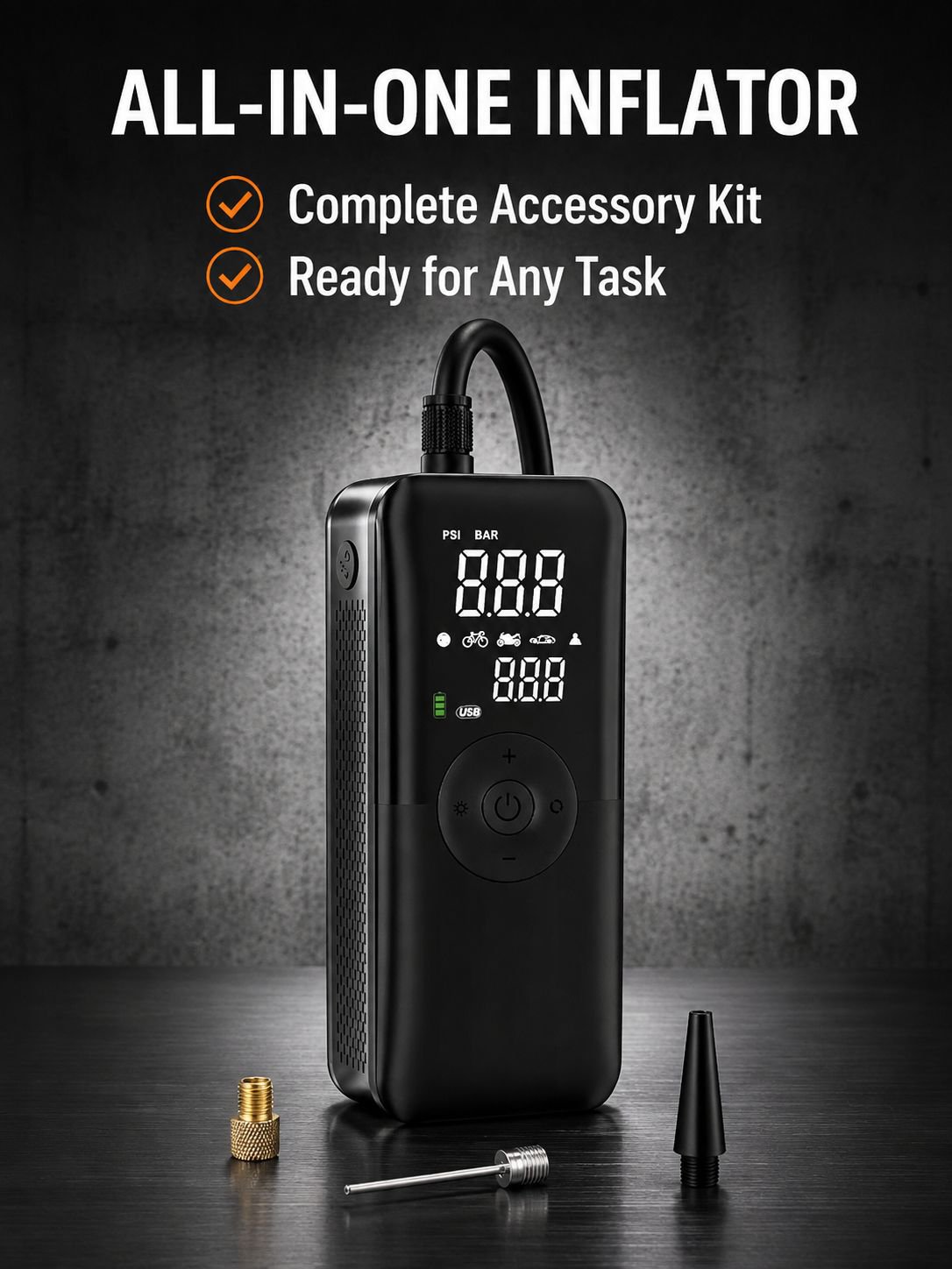 Smart car air pump, outdoor tent fast charging, car tire, electric scooter air pump, electric air ma