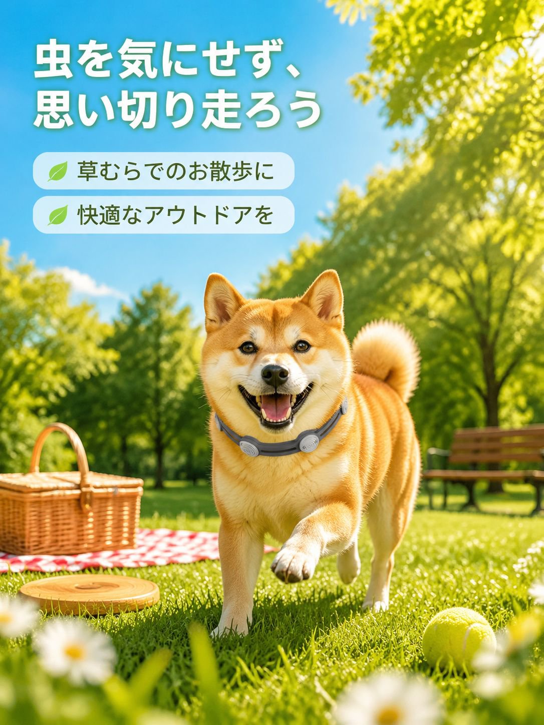 ペット用蚊よけ虫除け首輪
