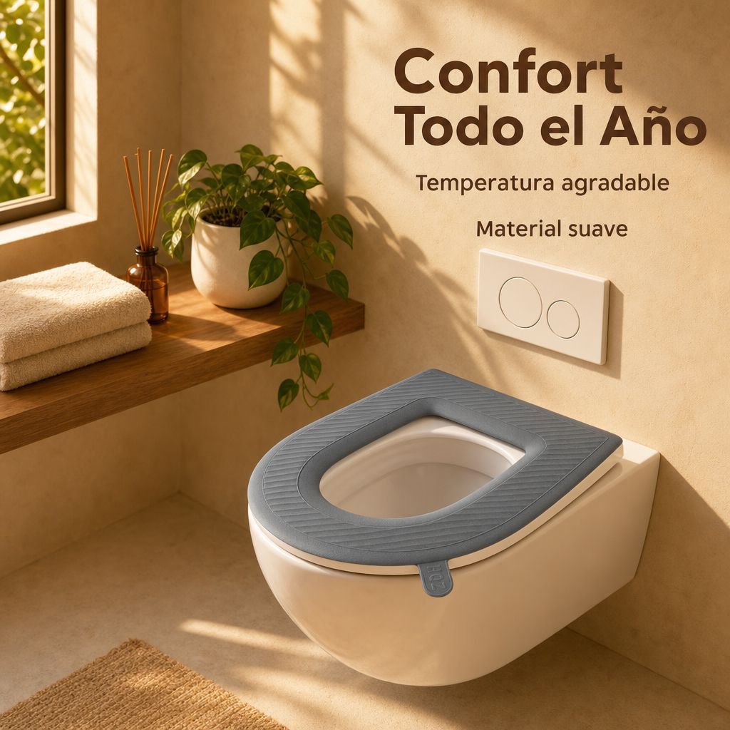 Cubierta de inodoro impermeable de silicona para uso doméstico, universal para todas las estaciones