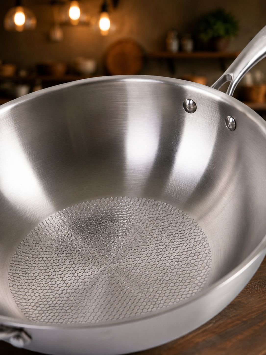 Durable household frying pan for induction stoves