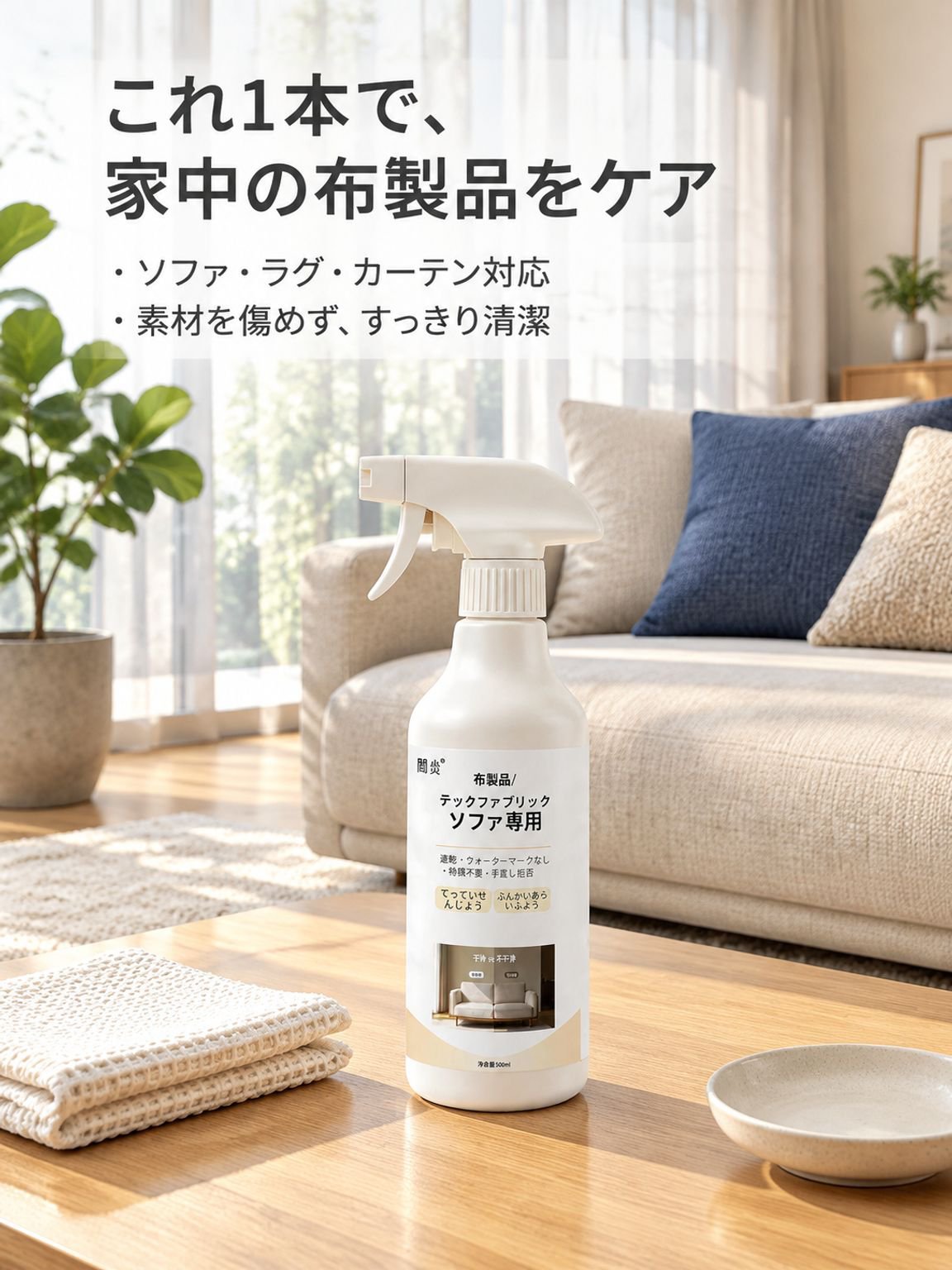 布製ソファ・カーペット・カーテン用クリーナー