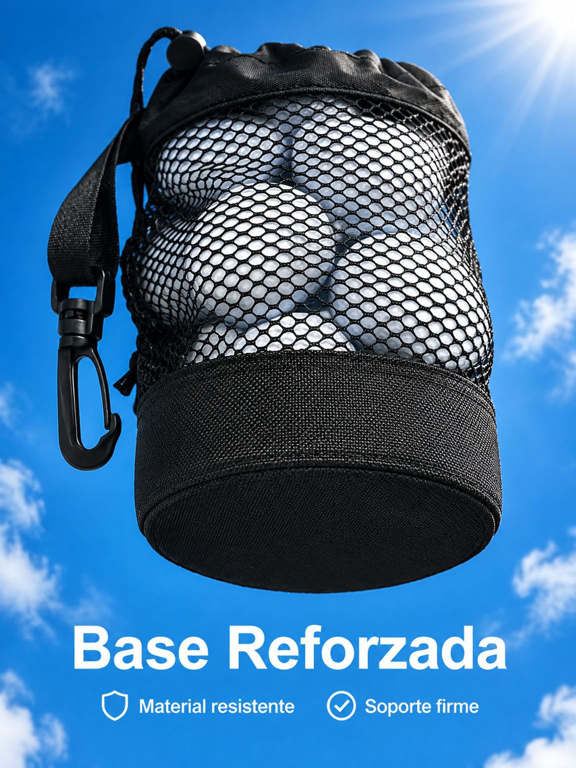 Bolsa de malla con cordón de un solo lado