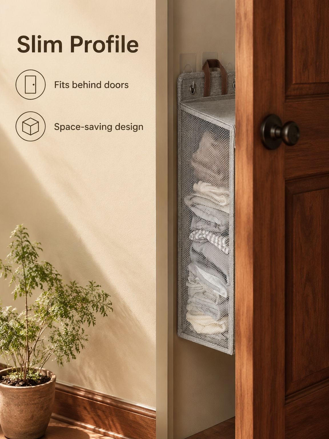 Home Cotton Linen Organizer Basket