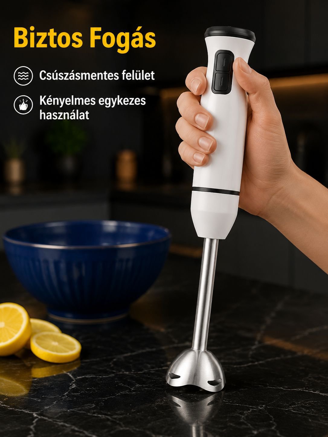 Otthoni botmixer tartozékokkal együtt