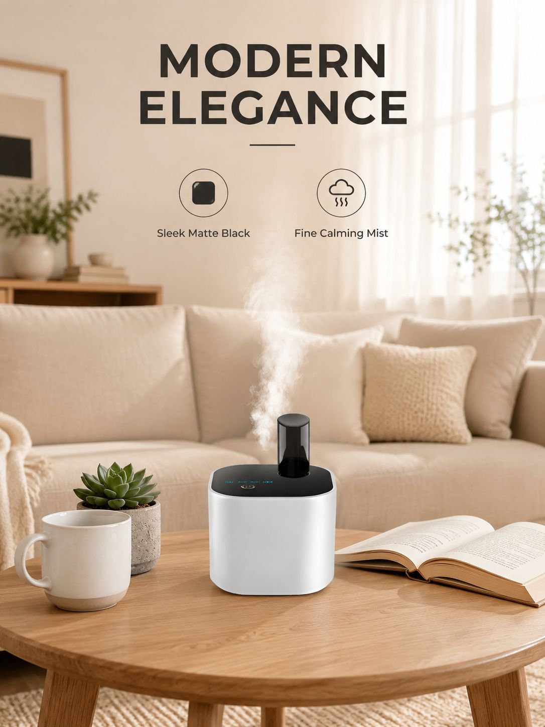 Smart Aroma Diffuser, Wireless Essential Oil Diffuser, Aromatherapy Spray