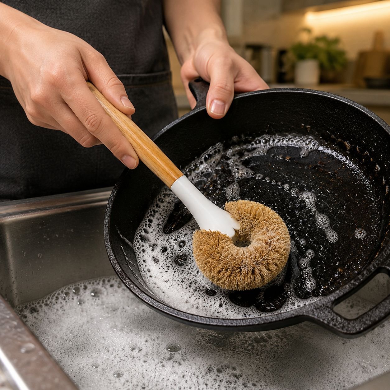 Multipurpose Coconut Fiber Cleaning Brush