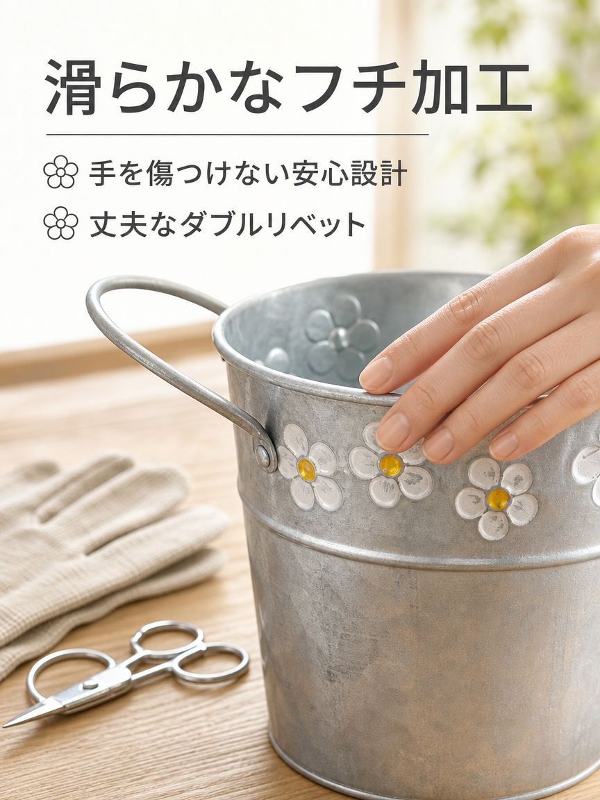 ガーデン用アイアン製フラワーポット