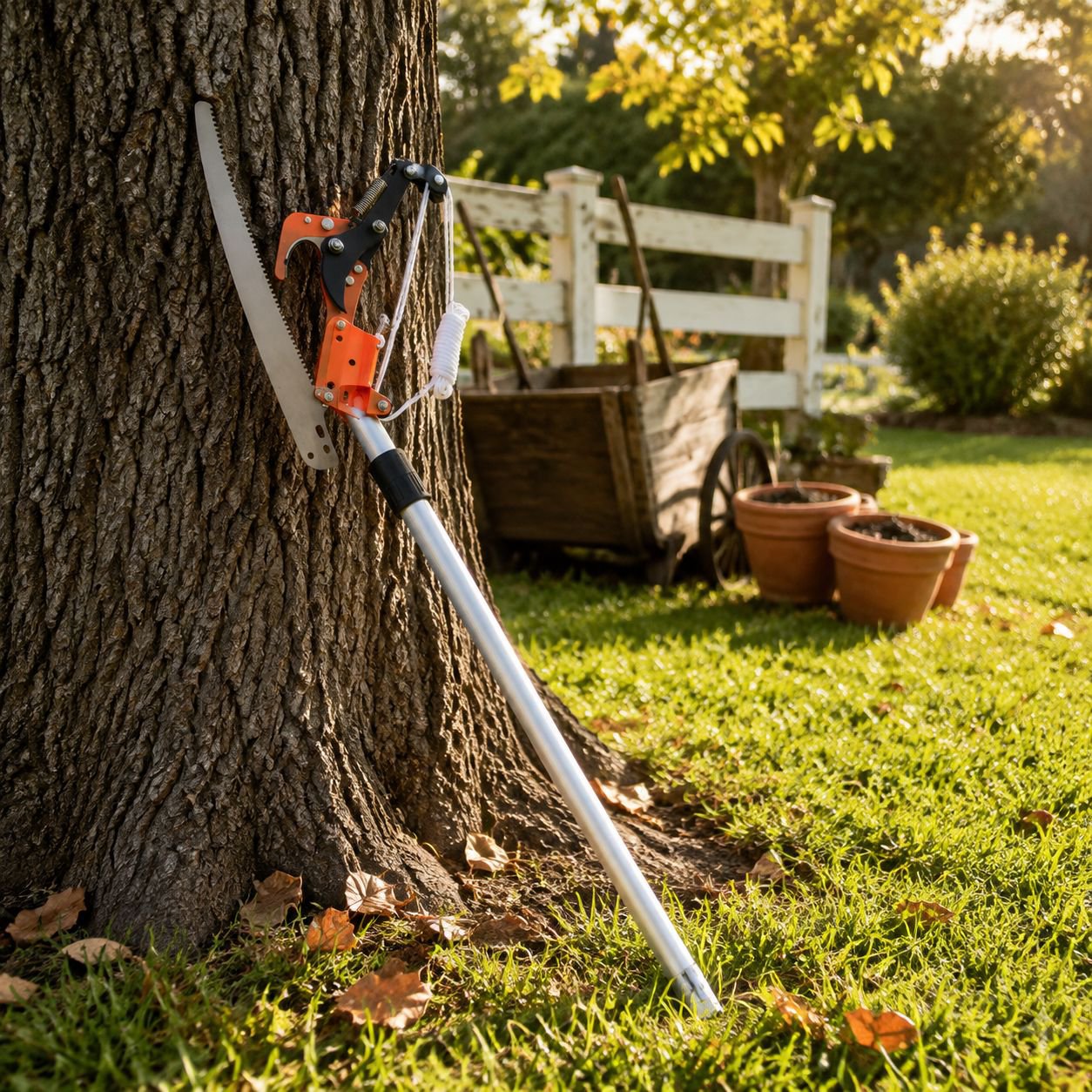 Telescopic Pulley Pruner & Saw Combo
