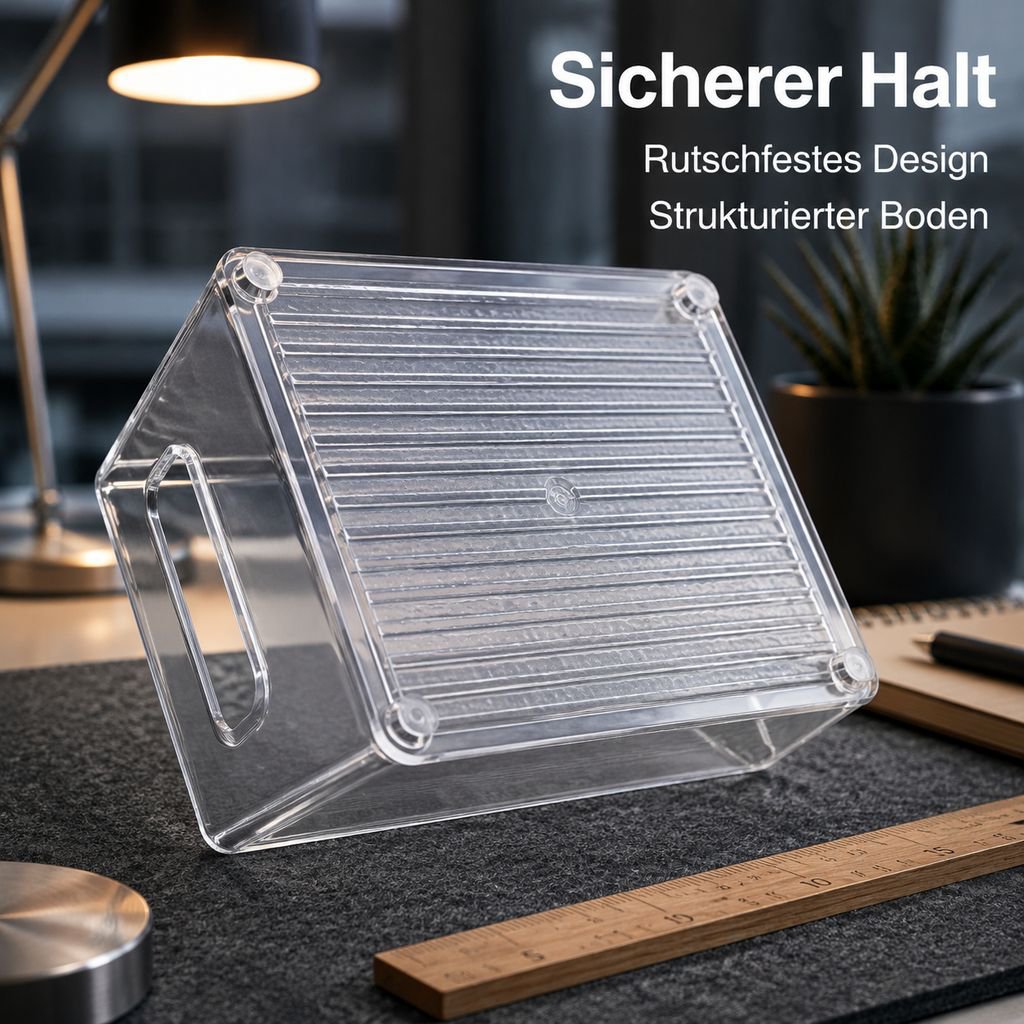Transparenter Acryl-Schreibtischorganizer