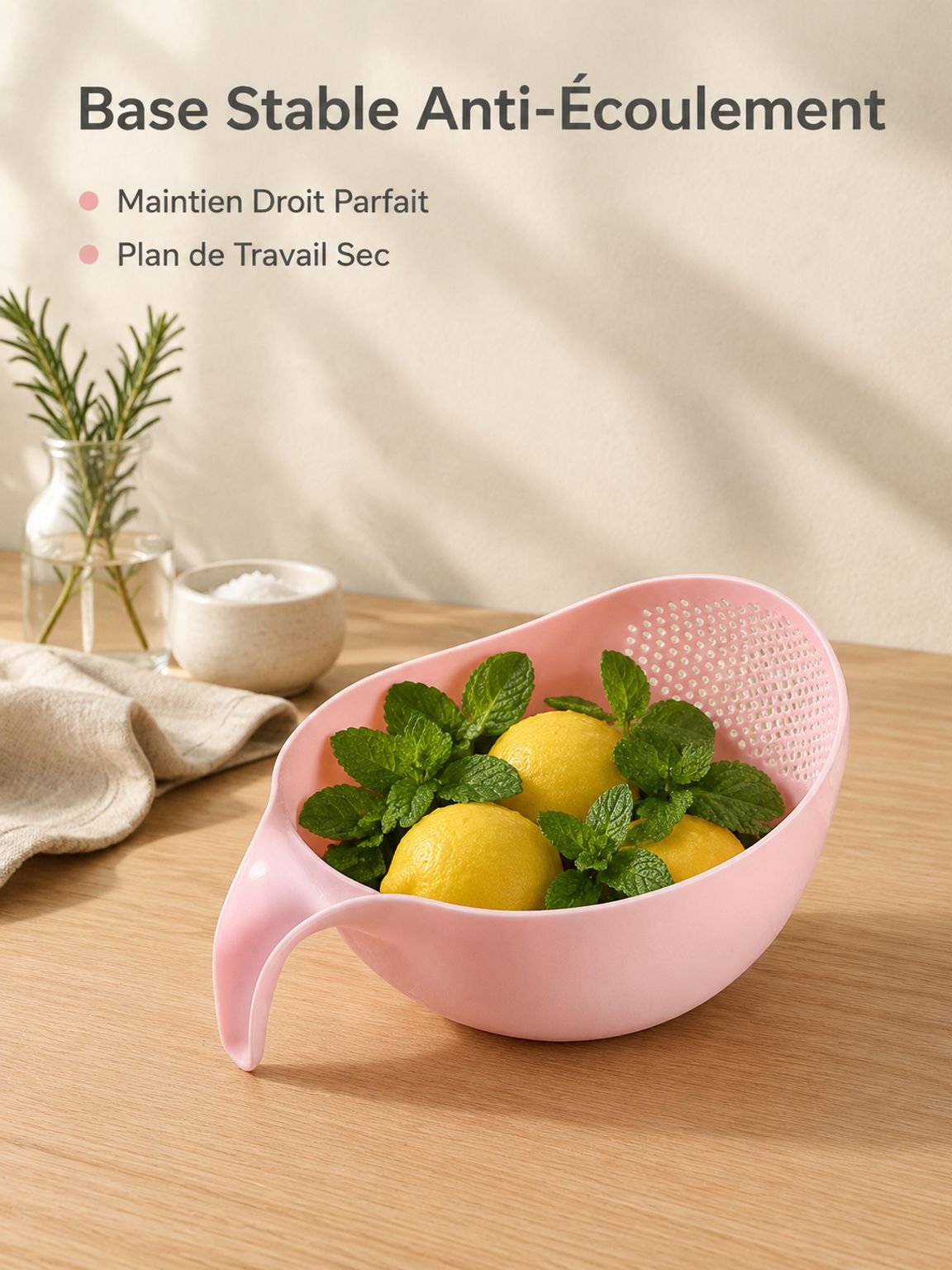 Panier égouttoir multifonction pour riz
