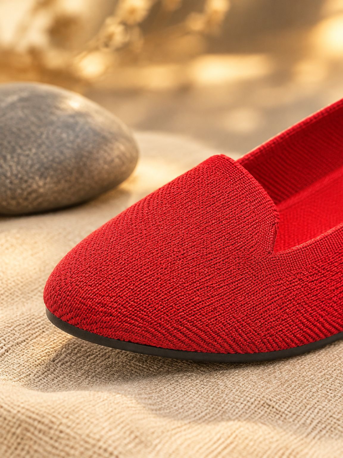 Flache Schuhe mit gepolsterter Innensohle für maximalen Komfort