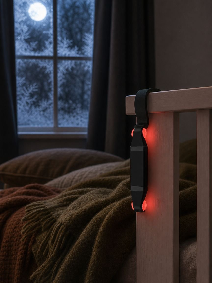 Soft warm glow from JMY smart sensor lamp