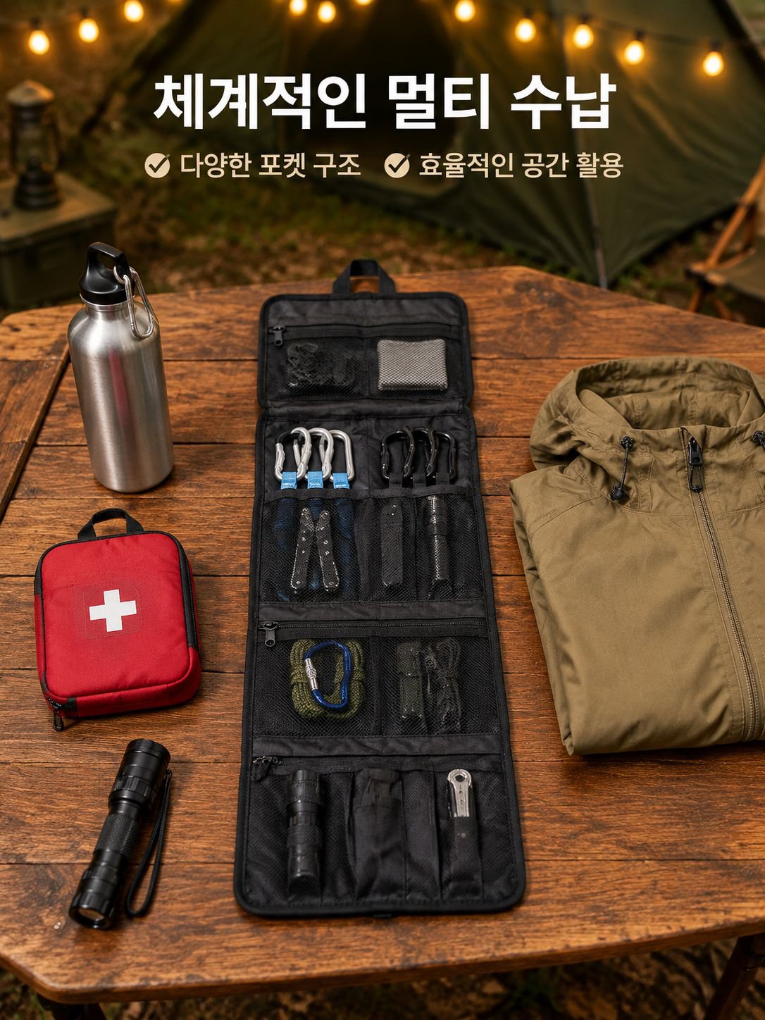 휴대용 등산 및 하이킹 캠핑 용품 보관 가방