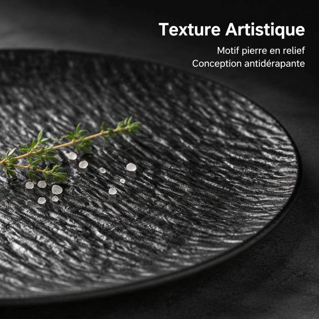 Assiette ronde en céramique pour la maison