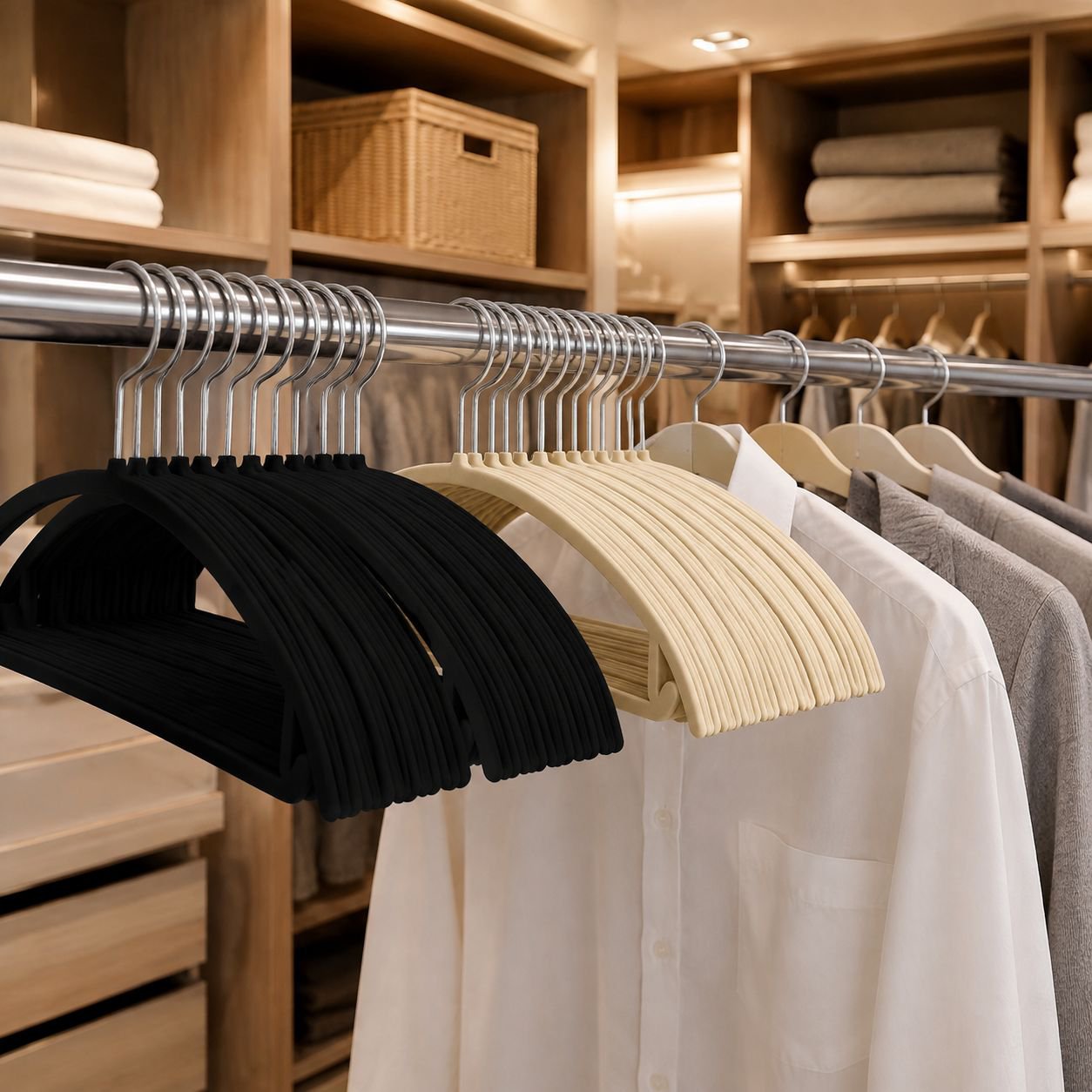 Non-slip Shoulder Reinforced Hanger for Clothes Organization