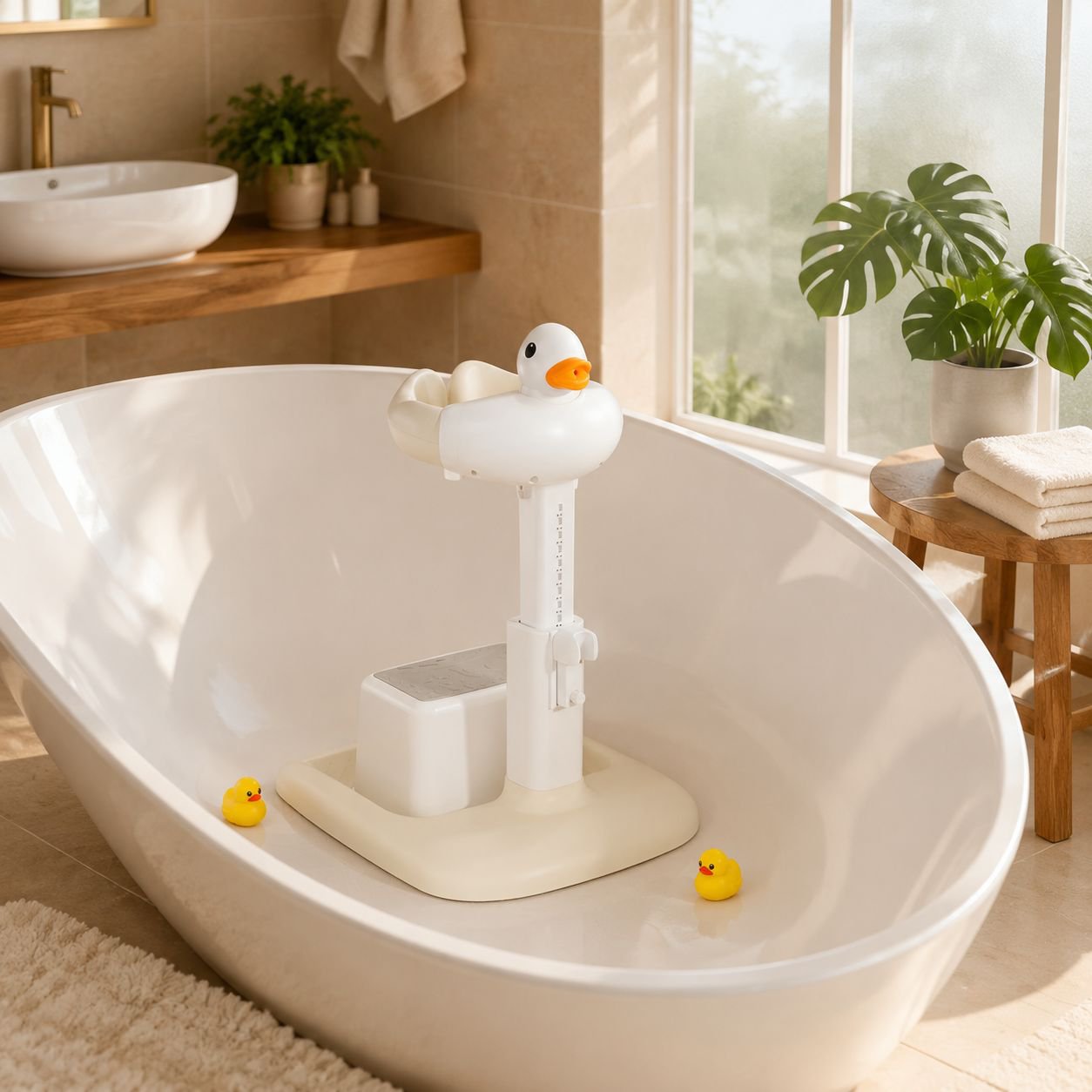 Easy-to-clean baby bath seat for newborns