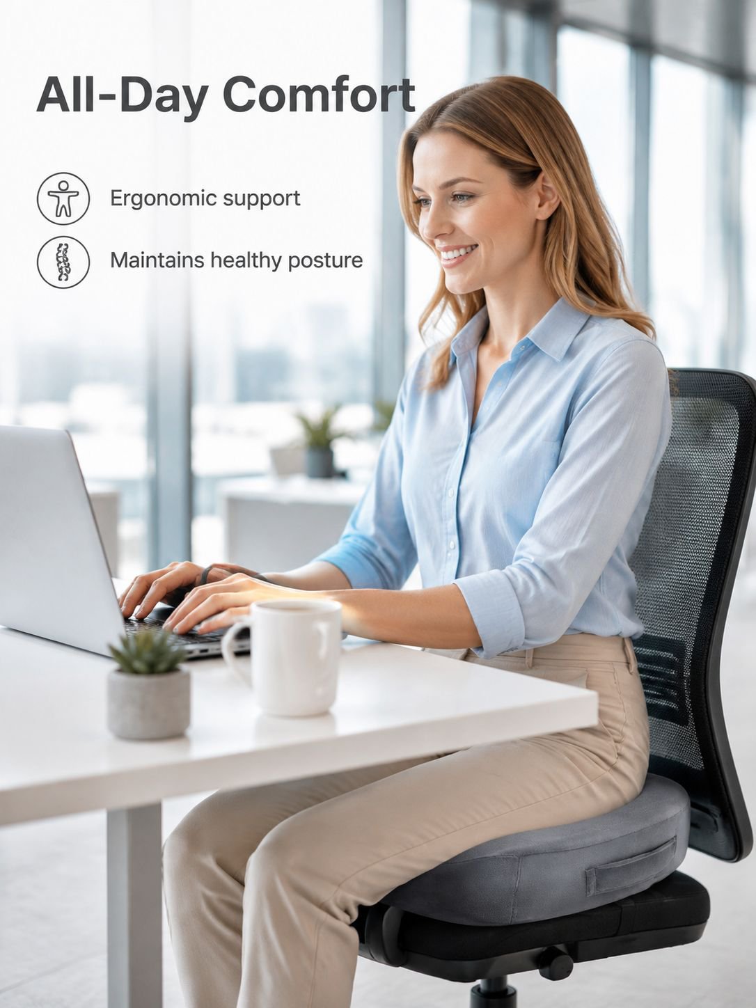 Tailbone decompression cushion