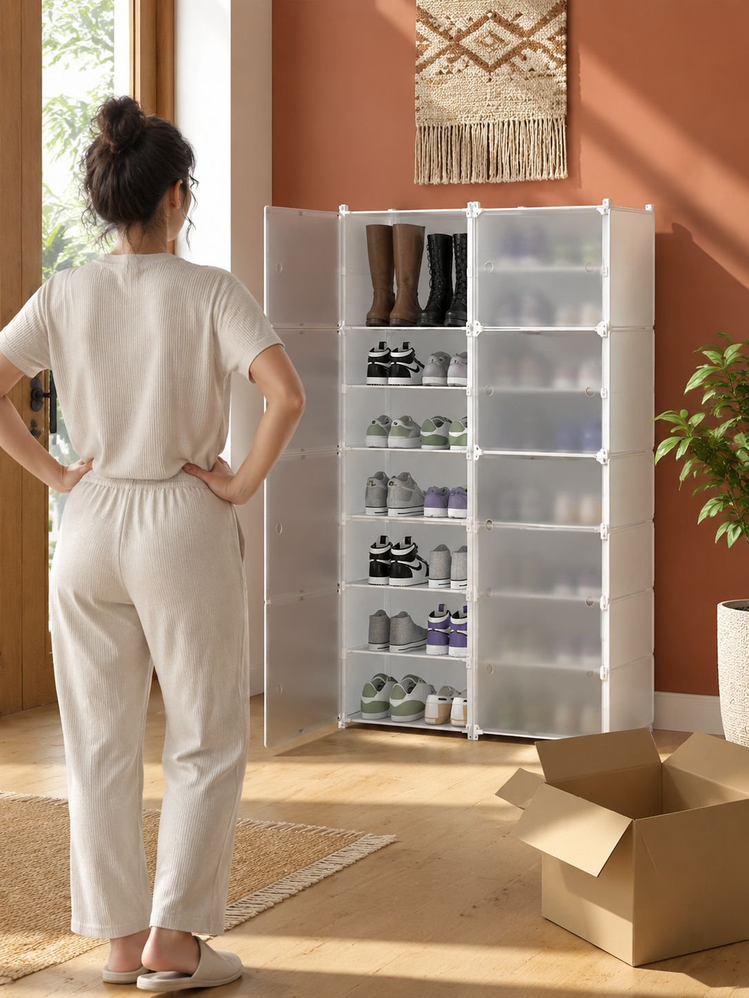 Mueble zapatero sencillo para entrada