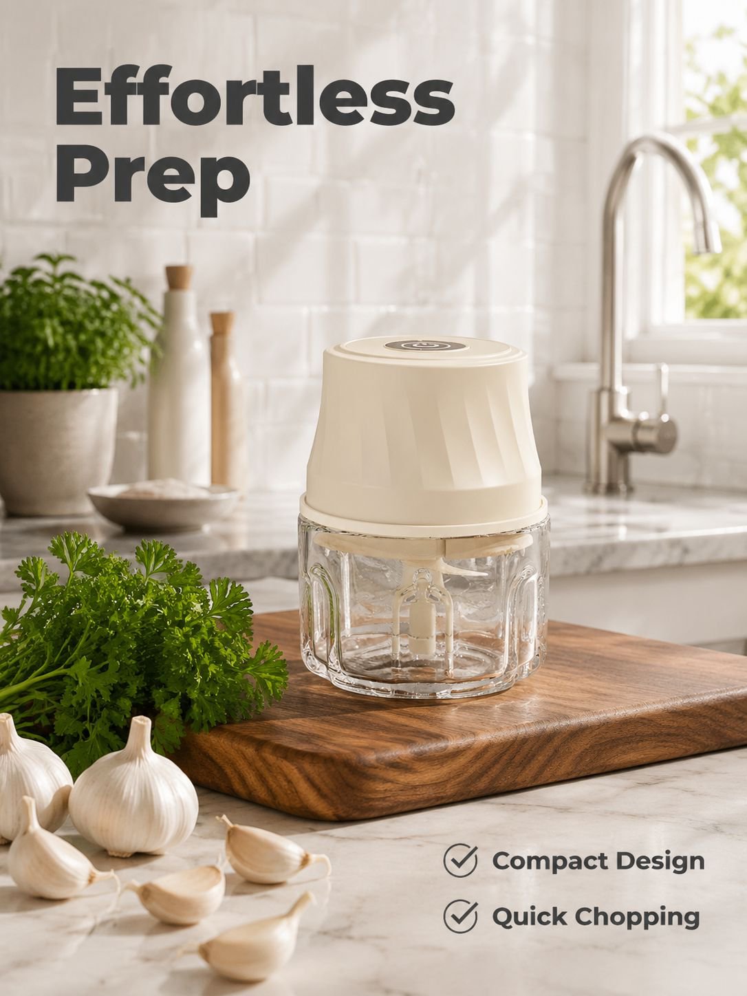 Home Small Cooking Machine Garlic Beater Meat Grinder Electric Kitchen Garlic Puree Garlic Beater