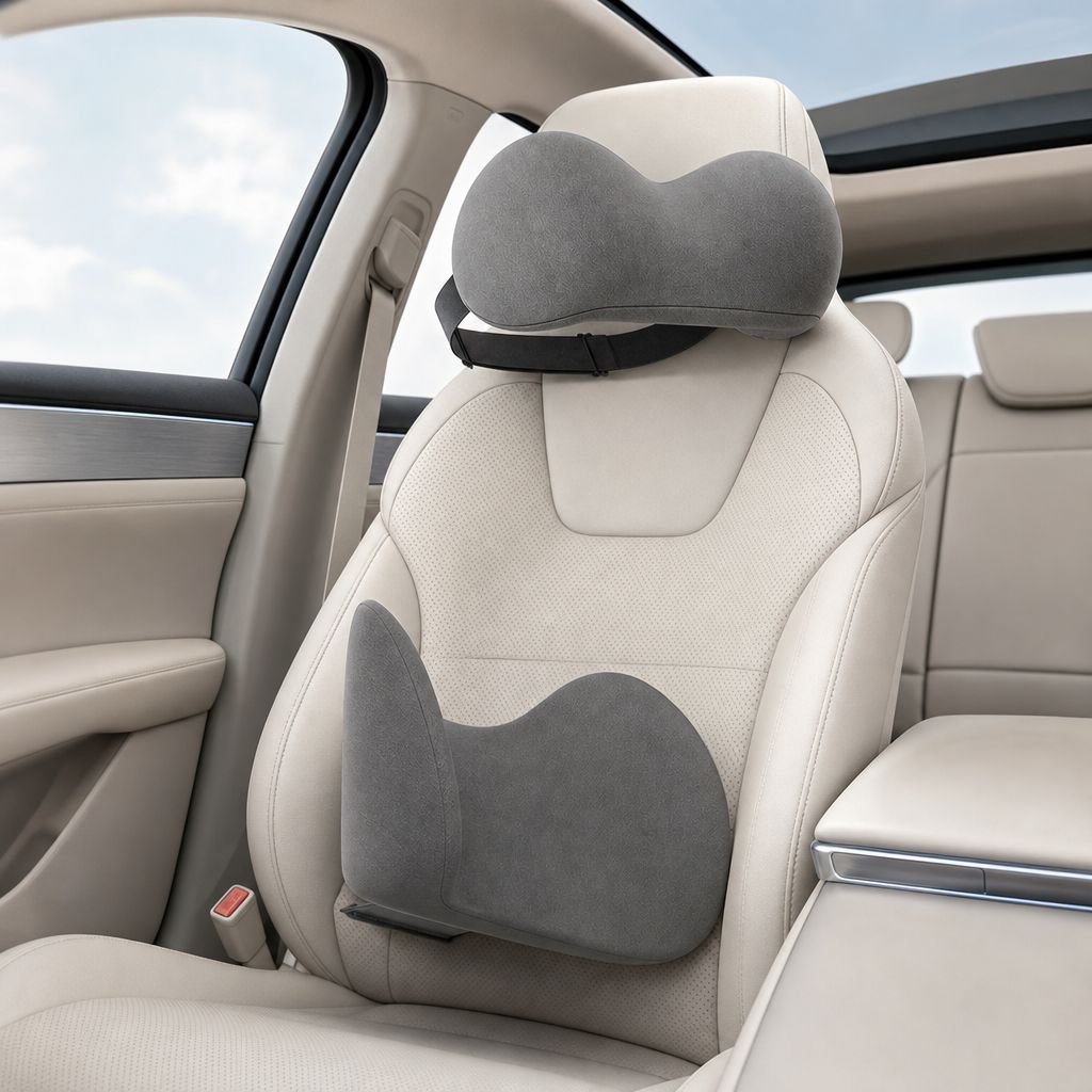 Relleno para huecos del asiento del coche, reposacabezas y soporte lumbar de espuma viscoelástica