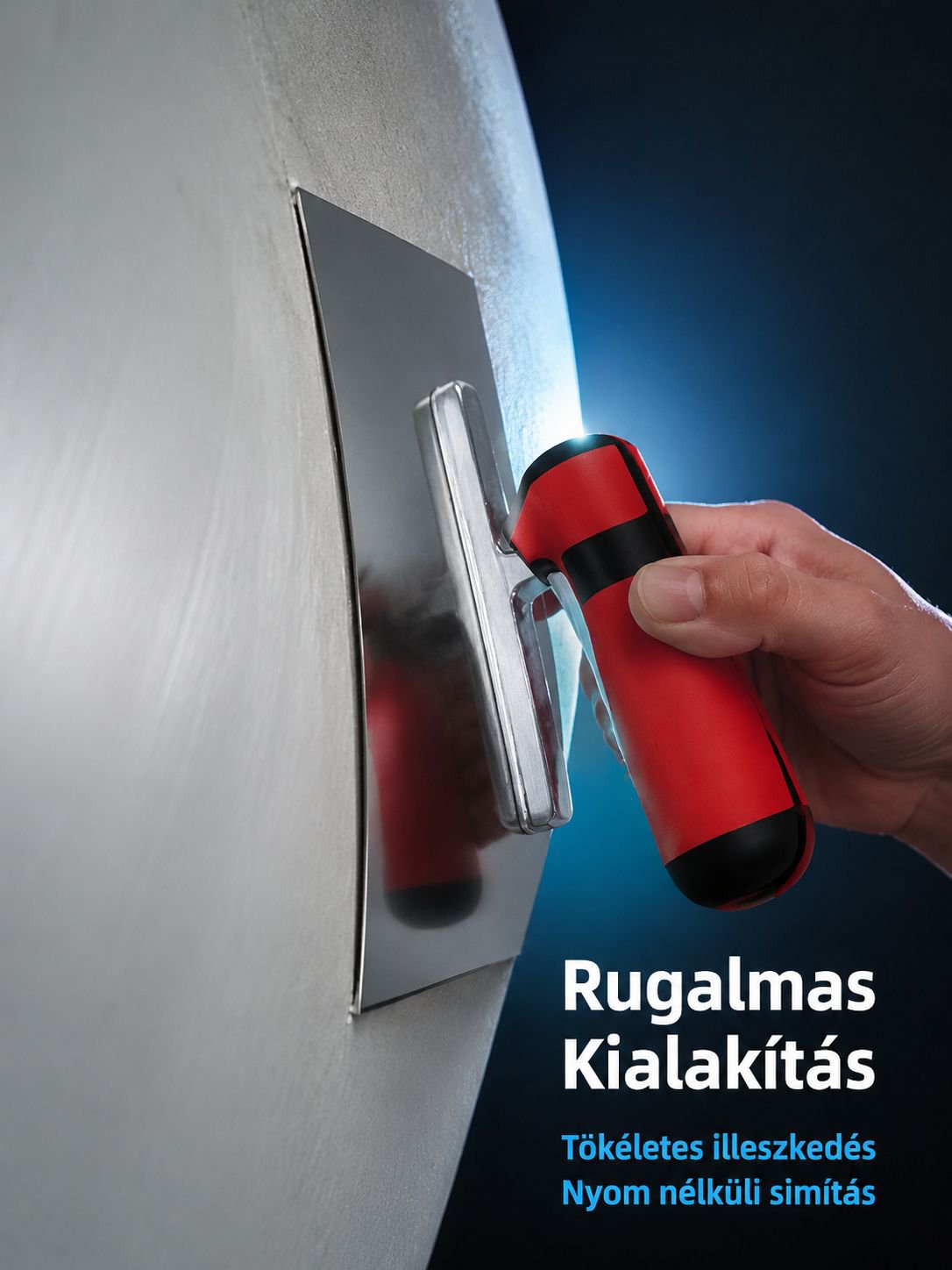 Rozsdamentes acél glettvas vakoló szerszám