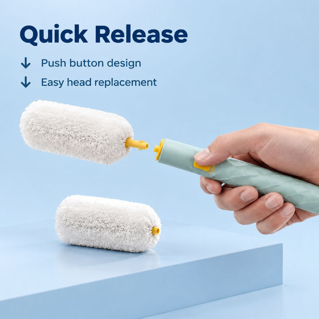 Long Handle Scouring Pad Bottle Brush Replaceable Cup Cleaning Brush for Tumblers