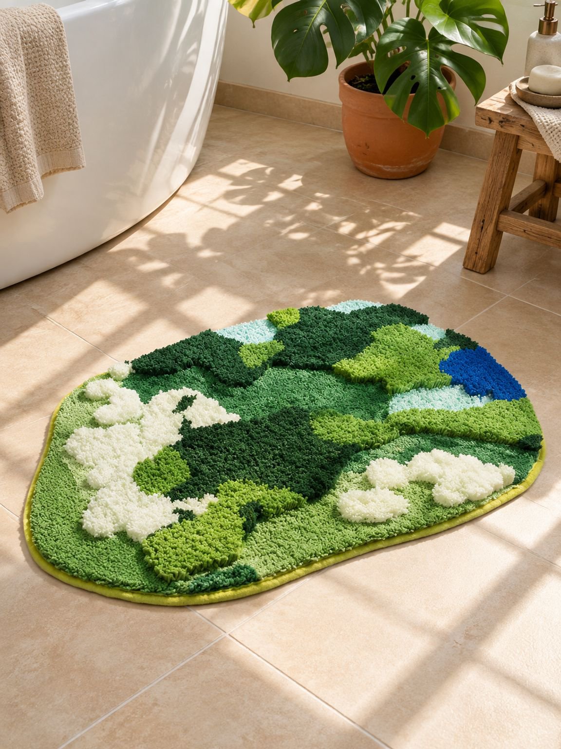 Alfombrilla de Baño Antideslizante y Absorbente