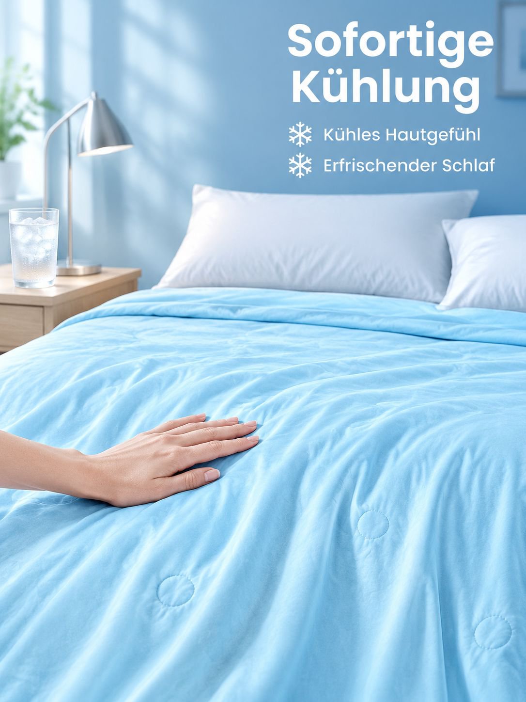 Seidenkühlende Decke