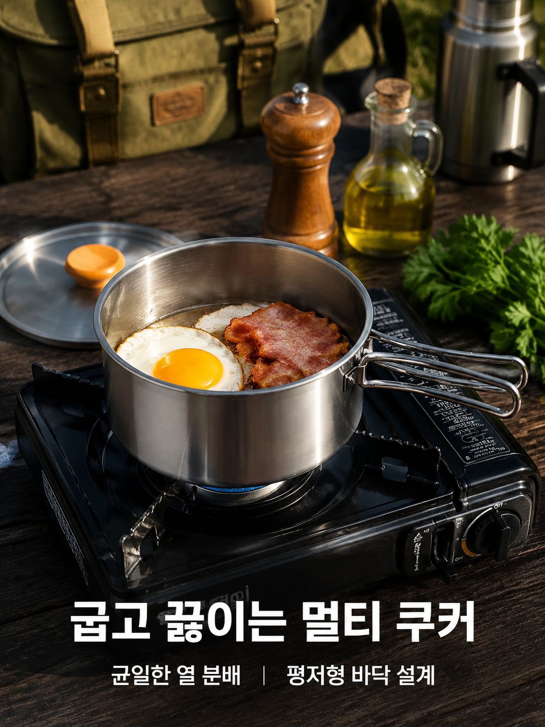 야외 캠핑 냄비