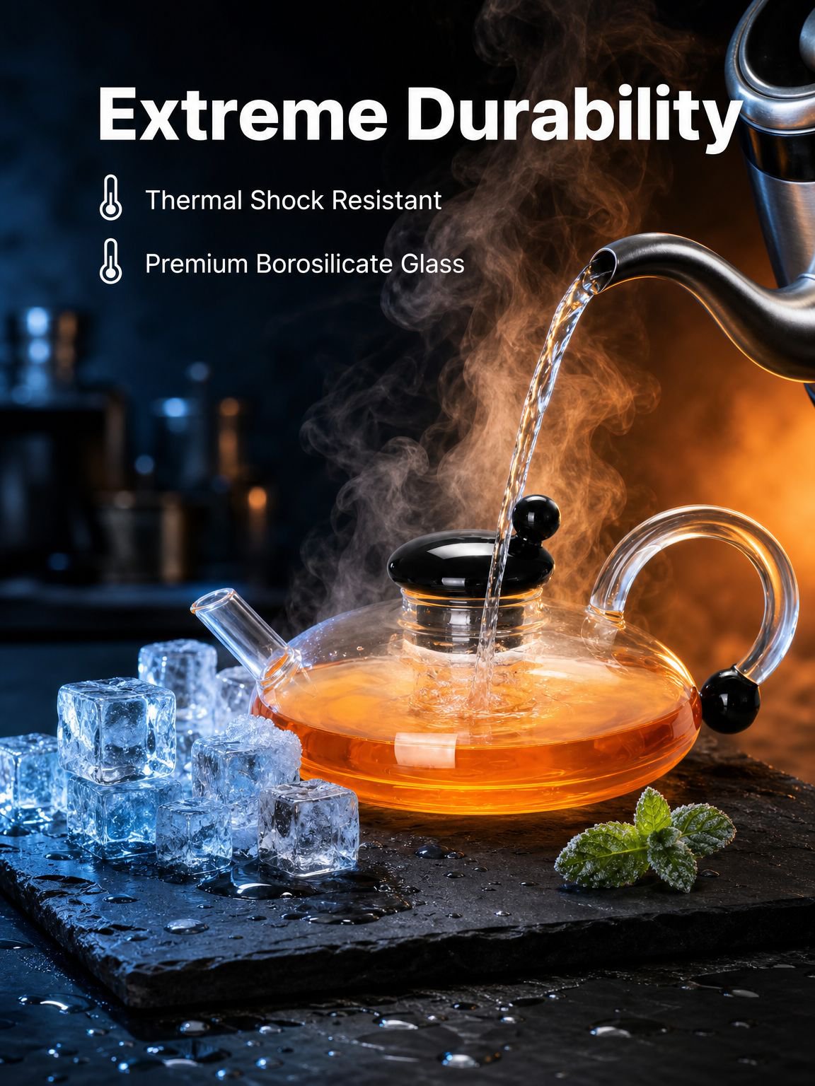 Borosilicate Thickened Glass Teapot