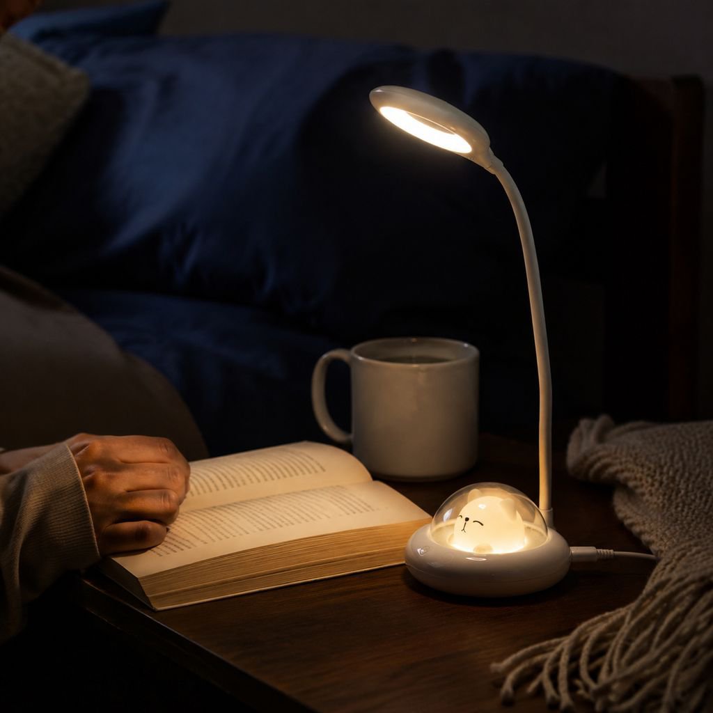 Foldable Multifunctional Reading Lamp for Dormitory