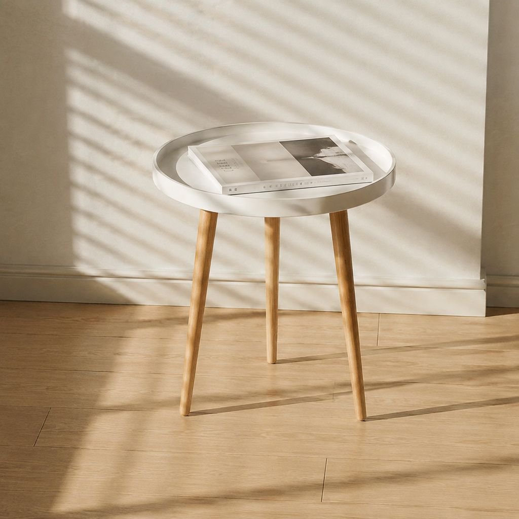 Minimalist Nordic Round Sofa Side Coffee Table